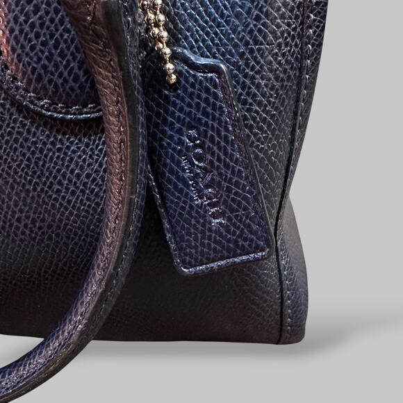 Coach Legacy Leather Mini Bennett Satchel – Black Crossgrain Handbag - Picture 3 of 7